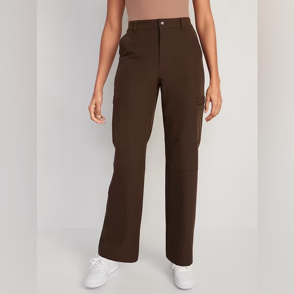 Women's Brown Stretchy Cargo Pants